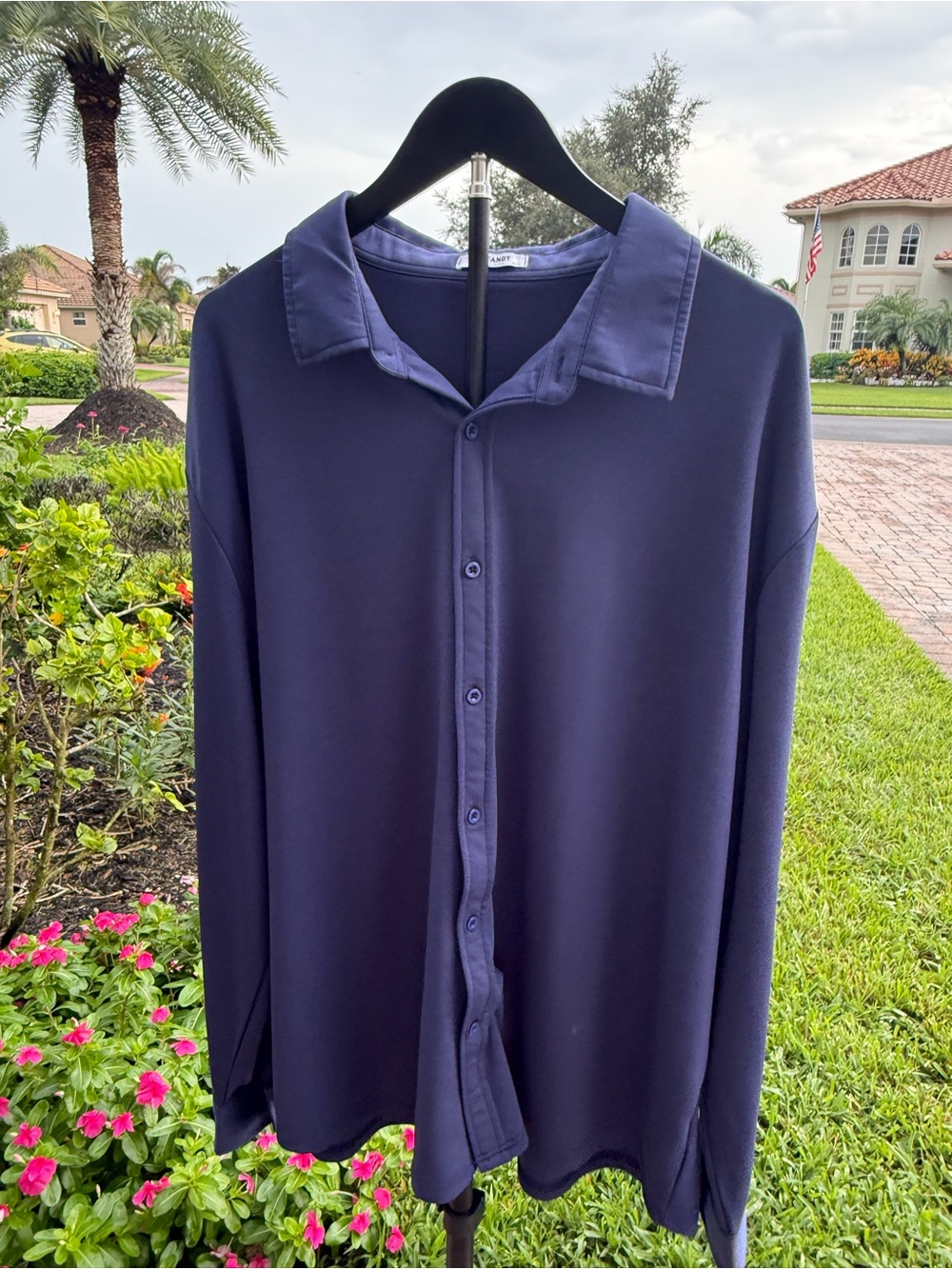 Coofandy men’s performance button down navy 3xl
